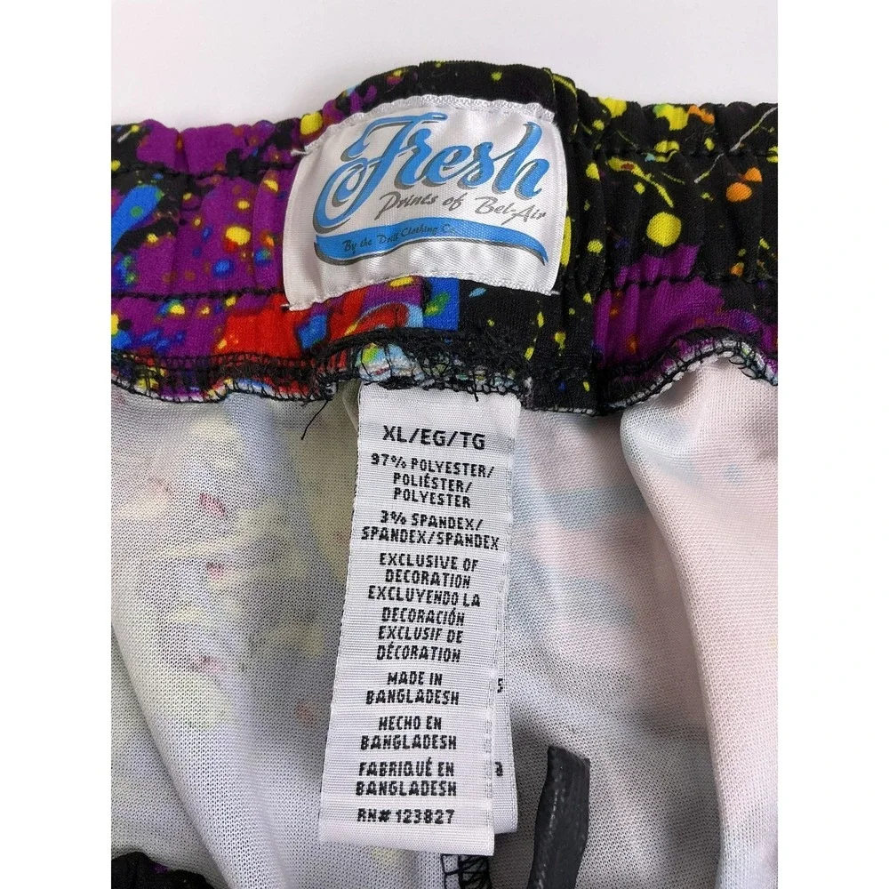 Fresh Prints of Bel-Aire Paint Splatter Joggers XLG Drawstring Pockets MSRP $62‎